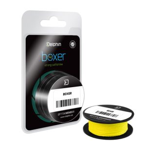 Delphin BOXER 4 / fluo sárga fonott harcsázó zsinór
