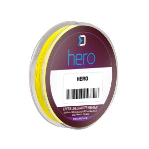 Delphin HERO 8 / fluo sárga fonott zsinór