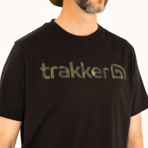 TRAKKER CR Logo Fekete Camo Mintás Póló