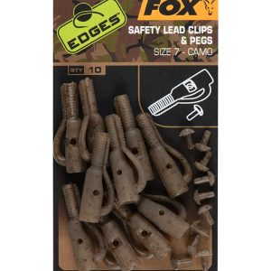Fox EDGES™ Camo Safety Lead Clip & Pegs (Size 7) /Oldalklipsz