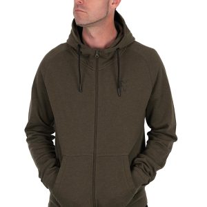 Fox Collection LW Hoody Green & Black / Zipzáros Pulóver