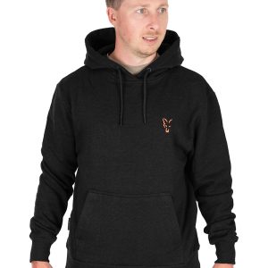 Fox Collection Hoody Black & Orange Pulóver