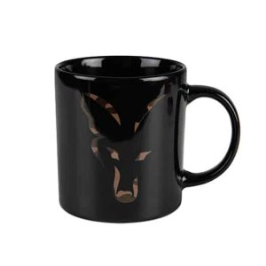 Fox Black & Camo Head Ceramic Mug/ Kerámia Bögre