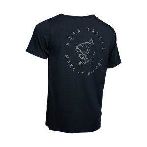 Nash Póló fekete 2025 / Make It Happen Carp Logo T Shirt Black