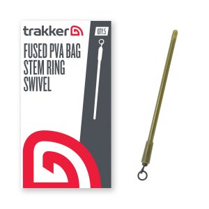 Trakker PVA Ólom Betét Forgókarikával – Fused PVA Bag Stem (Ring Swivel)