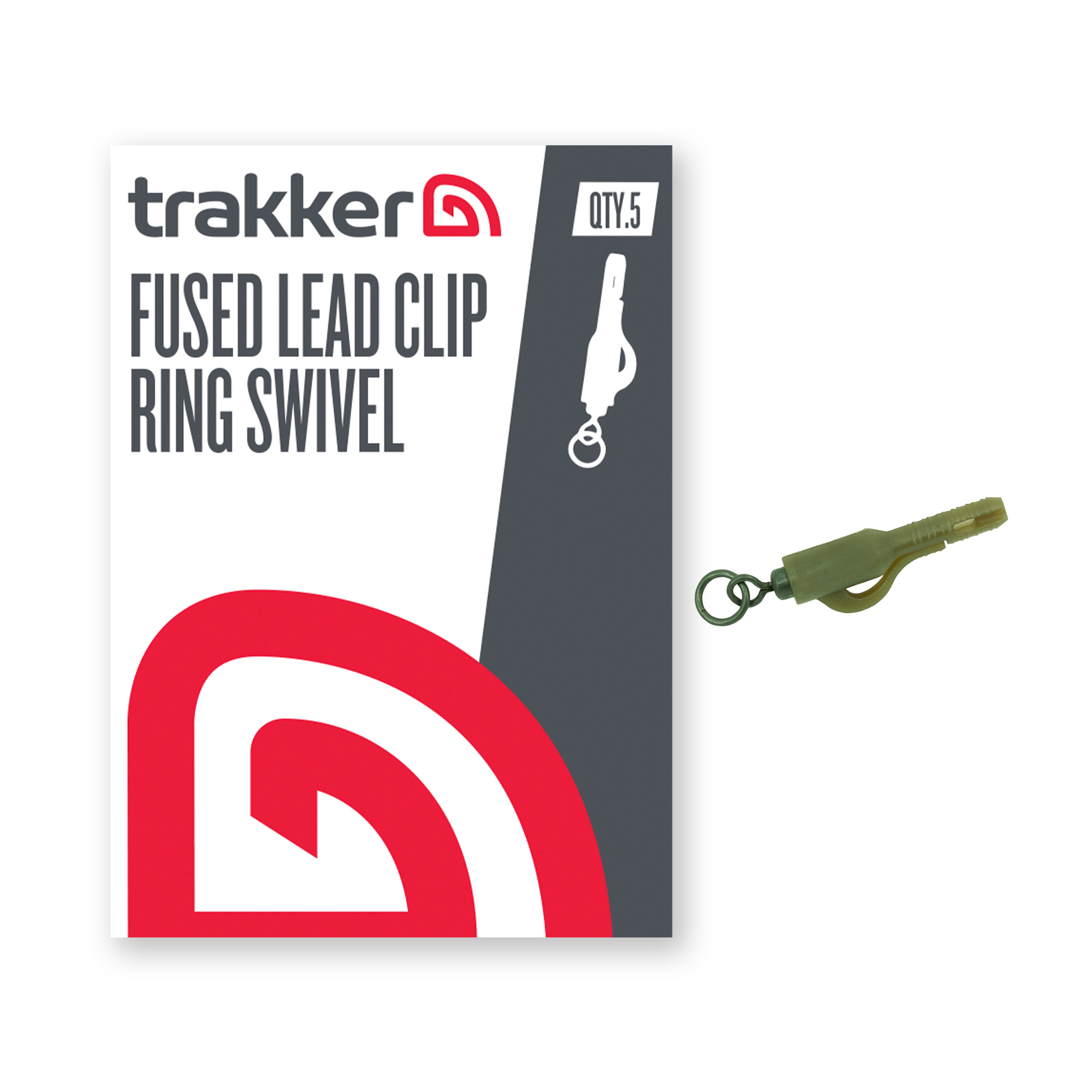 Trakker Oldalklipsz Karikás Forgóval - Fused Lead Clip (Ring Swivel)