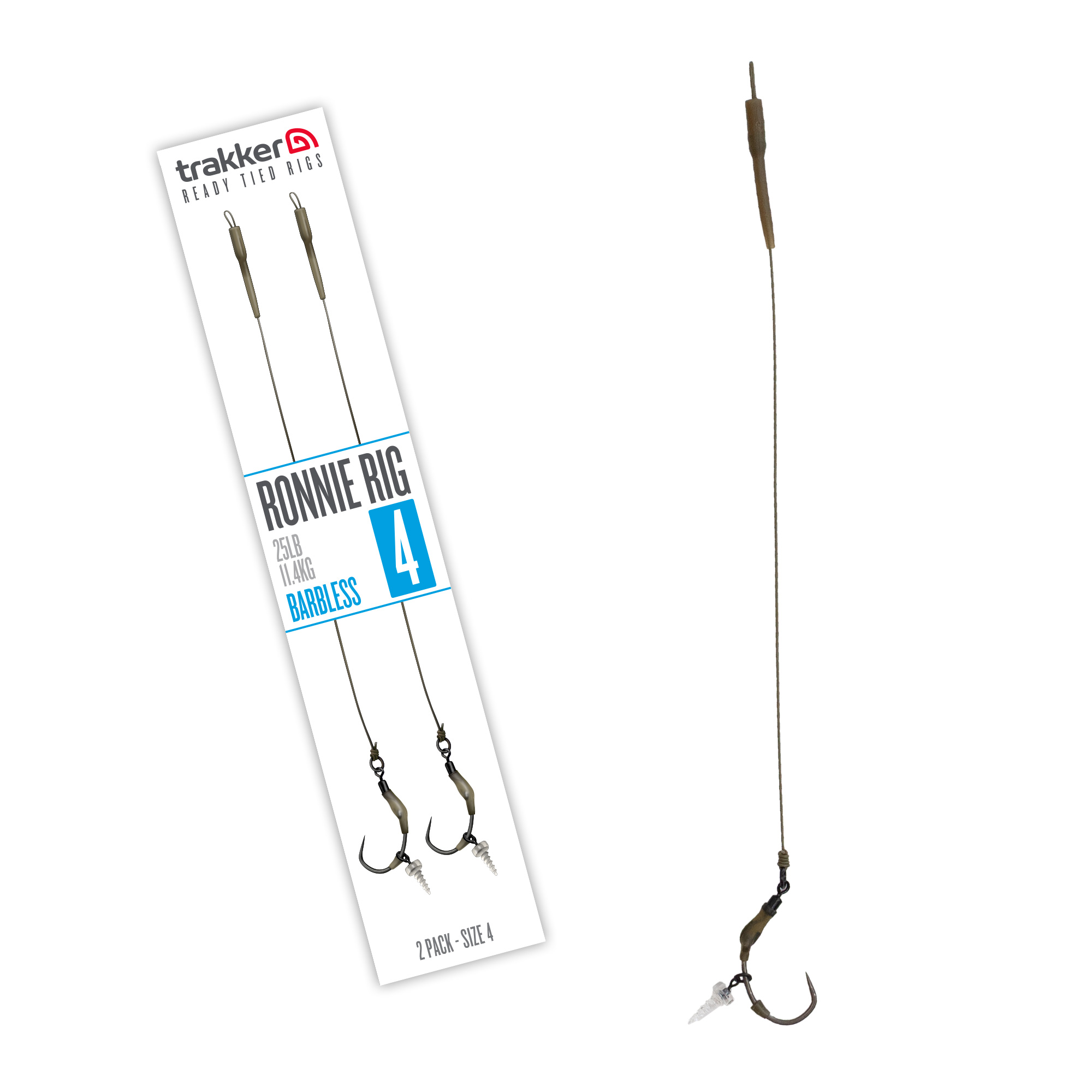 Trakker Szakáll Nélküli Előkötött Ronnie Rig Horogelőke 2 db