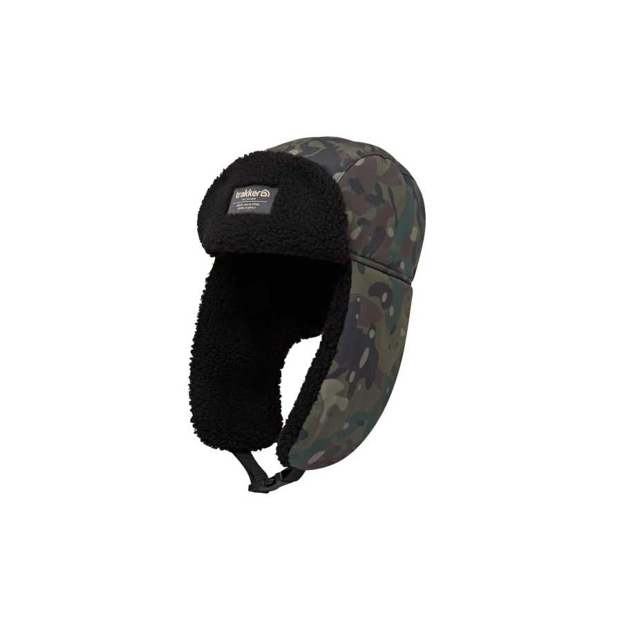 Trakker Techpro Camo Trapper Hat / Téli Sapka