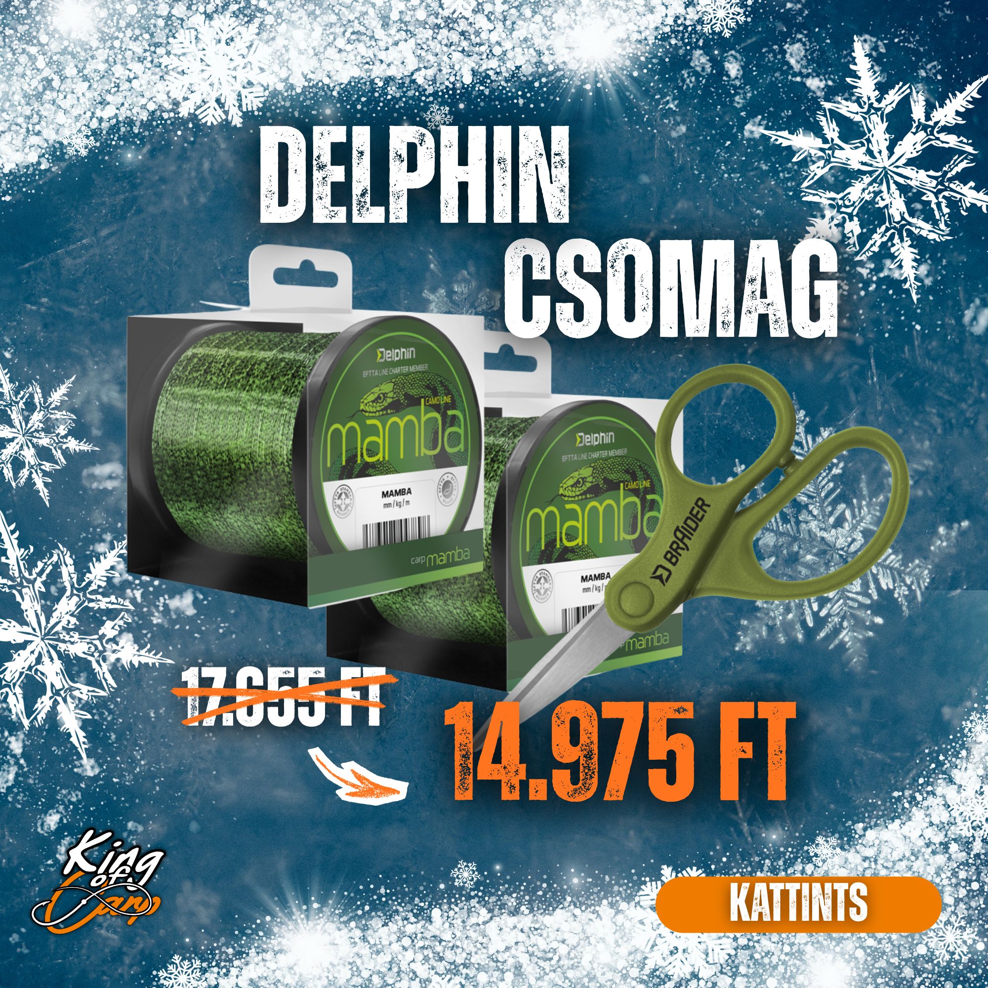 Delphin MAMBA Duo – Megbízható Pontyozó Zsinór Csomag