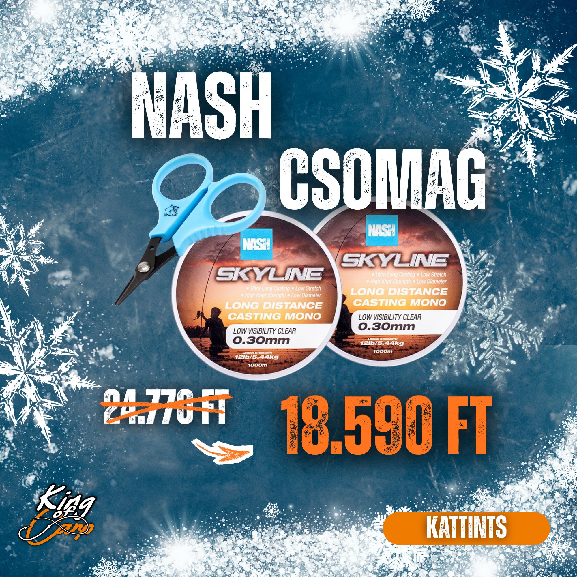 Nash Skyline Distance Pack – Távdobó Zsinór Csomag