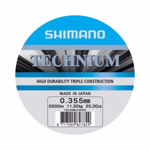 Shimano Technium A Mono 5000m 0.355mm 11.5kg Grey – Süllyedő monofil főzsinór