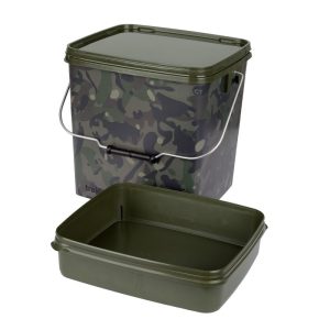 Trakker Camo Square Container 13 Literes Vödör tálcával