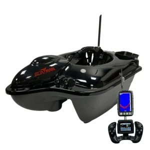 Boatman FIGHTER PRO etetőhajó GPS-szel és halradarral - Fekete
