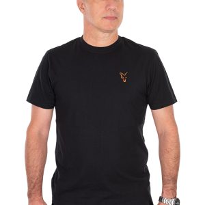 Fox Classic T Black & Orange – Fekete horgász póló