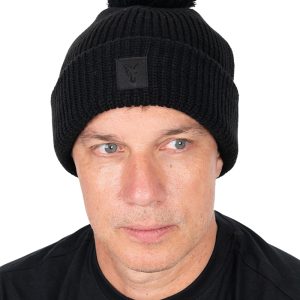 Fox HD Bobble Black – Téli horgász sapka