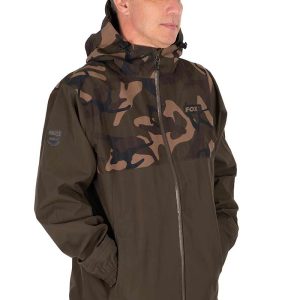 Fox RS25K Jacket Khaki/Camo – Vízálló horgászkabát