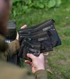 Korda Compac Wallets Set of 3 Dark Kamo – Horgászkellék tároló táska szett