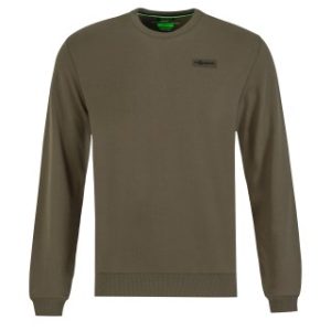 Korda Patch Crewneck Dark Olive – Horgász pulóver
